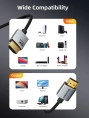Кабель CABLETIME CH14L (CT-SHD8K-AG2) 2 м, 8K SLIM HDMI 2.1, позолоченный, 8K/60 Гц, черный