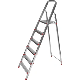 Стальная стремянка REXANT 6 ступенек, усиленный профиль 12-5056