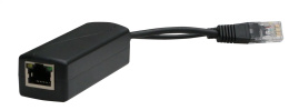 Wi-Tek WI-POE11S-48V, Сплиттер PoE, совместим с 802.3af/at ,1FE PoE-in, 1FE out, DC 12В out