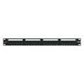 Патч-панель ExeGate EPP3-19-24-8P8C-C5e-110D (19", UTP, 24 port, cat.5e, KRONE&110(dual IDC), 1U, RoHS, Black, RTL) EX256752RUS