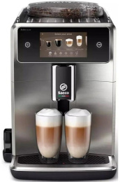 Кофемашина автоматическая Saeco SM8785/00, 15Бар, с автоматическим капучинатором, серебристый