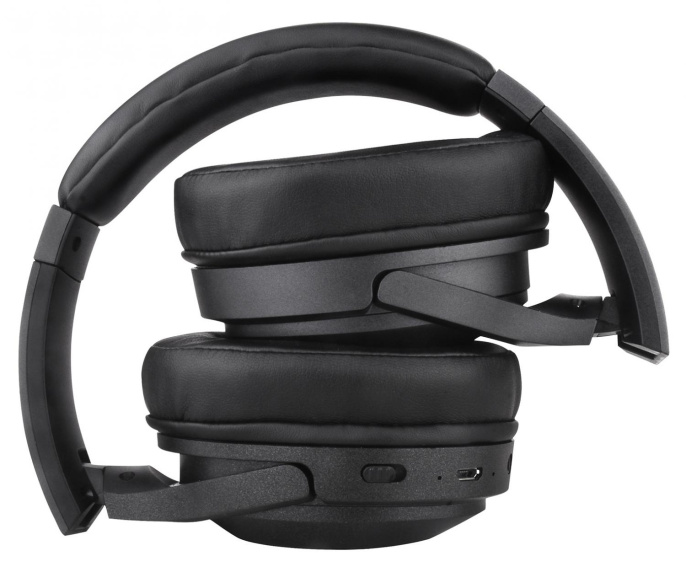 Наушники Digma BT-20 ANC, Bluetooth, накладные, черный [bt20]