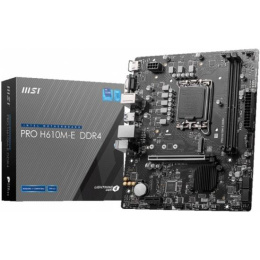 Материнская плата MSI PRO H610M-E DDR4, Socket LGA 1700, Intel H610, mATX, Ret