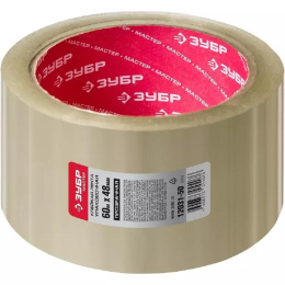 Клейкая лента ЗУБР "МАСТЕР" прозрачная, 48мм х 60м [12031-50]