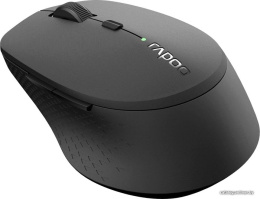 Мышь Rapoo M300 Silent Wireless (черный) полноразмерная мышь, сенсор оптический 1600 dpi, 6 кнопок, колесо с нажатием, цвет черный