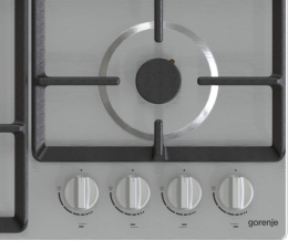 Газовая варочная панель Gorenje GW641EX, 4 конфорки, нержавеющая сталь, серебристый