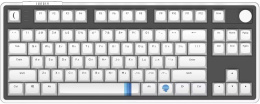 Клавиатура Lunacy Moonlight Белый LSPCK01 проводная, механическая, USB, подсветка RGB, горячая замена клавиш, hot-swap, g3ms onyx свитчи, длина кабеля: 1.8м