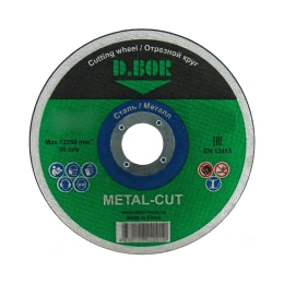 Отрезной диск по металлу METAL-CUT A46T-BF, F41, 125x1.6x22.23 мм D.BOR D-F41-MC-125-16-22