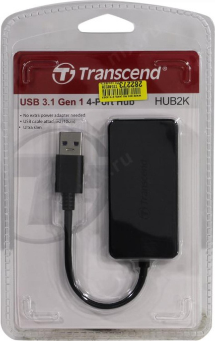 Концентратор USB 3.0 Transcend TS-HUB2K