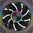 Вентилятор PCCOOLER FG120R Reverse, 120мм, 4-pin, 1800об/мин, 15 - 28.4 дБ, ARGB, черный, Ret [fg120r argb bk]