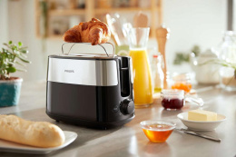 Тостер PHILIPS HD2516,  черный/стальной [hd2516/90]