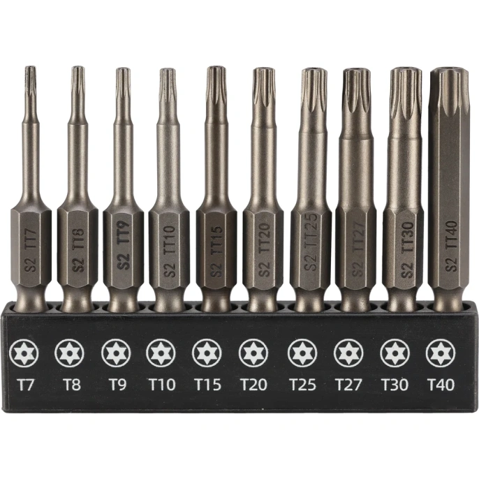 Набор бит SGS TORX с отверстием S2 50мм 10шт 6350-10TTC SGS6350-10TTC