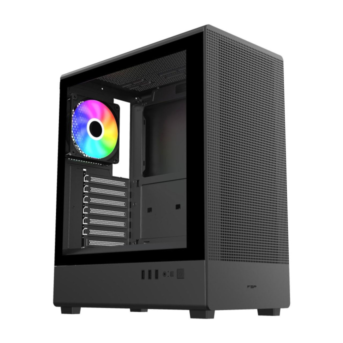 FSP Корпус ATX Minitower M221-BA, USB3.0 x 1/USB2.0 x 2, Black (POC0000359)
