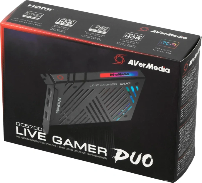 Карта видеозахвата AVERMEDIA LIVE GAMER DUO GC570D, внутренний