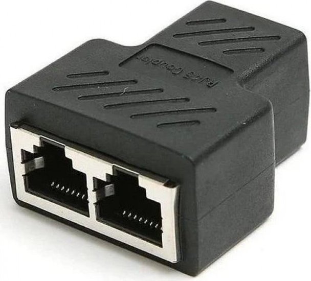 VCOM CT252S Разветвитель RJ-45 8P8C F --2 x 8P8C F ,FTP, ABS пластик, кат. 5e