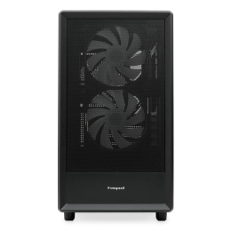 Корпус без блока питания/ Case HSPD M310, Mesh Mini-tower, Black, TG, 0.4 SPCC, 3x120mm ARGB Orbis F1 mATX, mITX 180/280/160mm 1x2.5", 1x3.5", 4xPCI 2xUSB-A 3.0 452x277x418mm (M310-TGBK-ARGB)