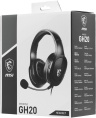 Гарнитура игровая MSI Immerse GH20, для компьютера и игровых консолей, накладные, проводные, черный [s37-2101060-sv1]