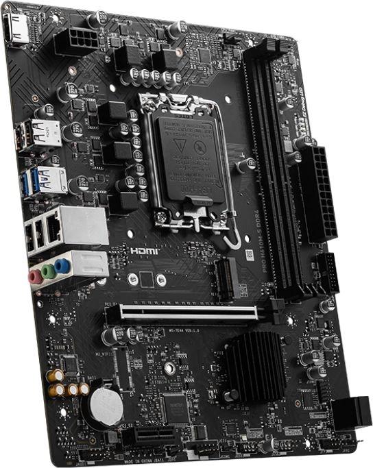 Материнская плата MSI PRO H610M-S DDR4 Soc-1700 Intel H610 2xDDR4 mATX AC`97 8ch 7.1 GbLAN+HDMI