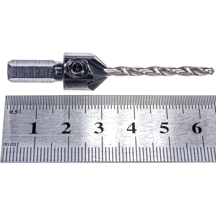 Сверло пилотное 3.17 мм с зенкером для шурупов 5 мм, размер №10 Gigant GT-063