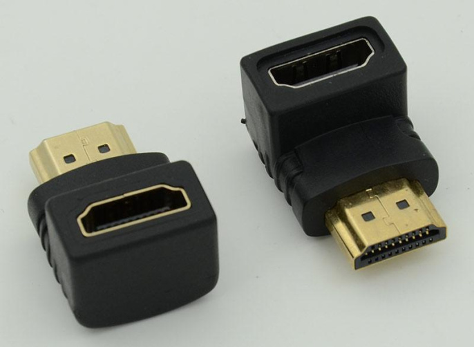 Адаптер аудио-видео 90 Deg HDMI m /HDMI f 1зв (14722180)