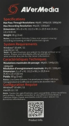 Карта видеозахвата AVerMedia Live Gamer Extreme 3 GC551G2, внешний