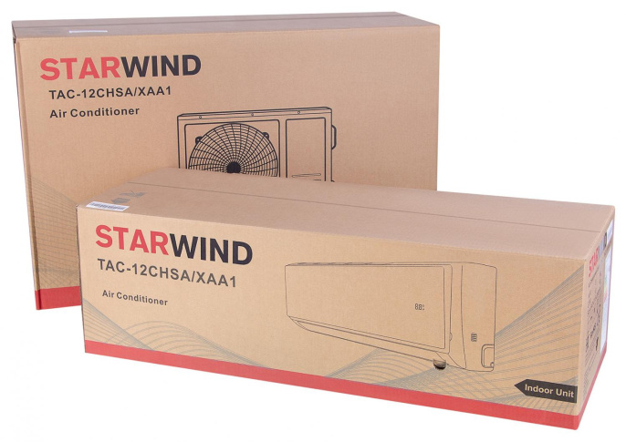 Сплит-система StarWind TAC-12CHSA/XAA1 настенная, до 35м2, 12000 BTU, (комплект из 2-х коробок)