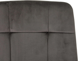 Стул для дома Бюрократ CH-K1 т.серый Holland 18 металл черный на ножках CH-K1_1/HL18