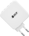 GCR Сетевое зарядное устройство 100W, 2 USB + 2 TypeC, GaN Tech Quick Charger, PD 3.0, белый GCR-54225