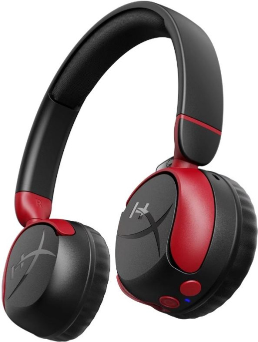 Гарнитура игровая HYPERX Cloud Mini, для компьютера, накладные, Bluetooth/3,5 мм, черный / красный [7g8f1aa]
