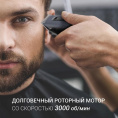 Машинка для стрижки Polaris PHC 0954 синий/черный 9Вт насадок в компл:4шт
