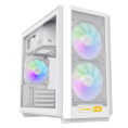 GameMax Корпус F36 WH без БП Midi Tower, ATX, Белый, 1*USB Type-C, 3*120мм