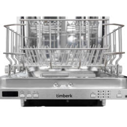 Посудомоечная машина Timberk Set&Dry T-DW45BI103, узкая, напольная, 59.4см, загрузка 11 комплектов, серебристая