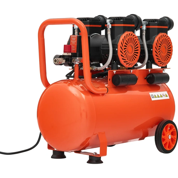 Безмасляный малошумный компрессор (50 л; 8 бар; 365 л/мин) Gigant GSWK-50/2800