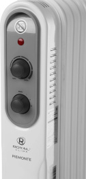 Масляный радиатор Royal Clima Piemonte ROR-P5-1000M, с терморегулятором, 1000Вт, 4 секций, 3 режима, белый