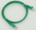 LANMASTER Патч-корд cat.5E molded 1м зеленый RJ-45 m -RJ-45 m упак.:1шт