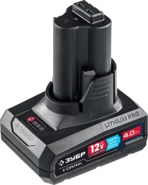 Батарея аккумуляторная Зубр ST7-12-4, 12В, 4Ач, Li-Ion