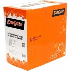 Кабель ExeGate UTP4-C5e-CCA-S24-IN-LSZH-OR-305 UTP 4 пары кат.5e CCA, 0.5мм (24AWG), LSZH, 305м, оранжевый EX256747RUS