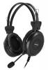 Наушники накладные с микрофоном A4TECH HU-30 черный (проводные, кабель 2м, USB) (HU-30)