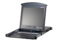 KVM консоль ATEN 8P CAT-5 HIGH DENSITY DUAL RAIL LCD KVM. KL1508AM-AXA-RG