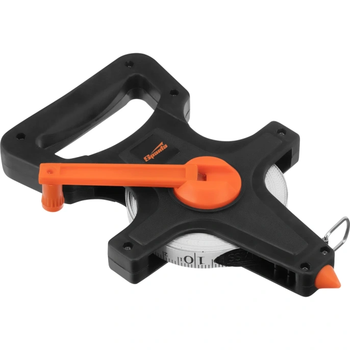 Геодезическая рулетка лента ПВХ, открытый корпус 20 м х 10 мм SPARTA 314305