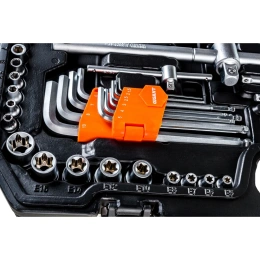 Набор автомобильного инструмента Gigant 143 предмета, Сталь Cr-V, GAS 143