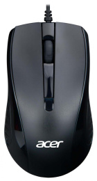 Мышь проводная Acer OMW136, оптическая, USB, 1200dpi, черный [zl.mceee.01a]
