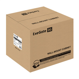 Шкаф телекоммуникационный 10" настенный 6U ExeGate EC-WM-6U.280.G.GREY (10”, 6U, 350x280x287mm (ШхГхВ), передняя дверь закаленное стекло, пыле- и влагозащита IP23, светло-серый RAL 7035) EX298623RUS