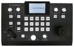 Контроллер PTZ для камер AVONIC AV-CON300-IP, протоколы VISCA, Pelco-D и Pelco-P; прямой контроль джойстиком 3D; Pan, Tilt, Zoom,PTZ speed, Focus, Iris, Brightness, White Balance; управление: IP, RS232; поддерживает до 50 камер, до 500 пресетов.Цвет:черны