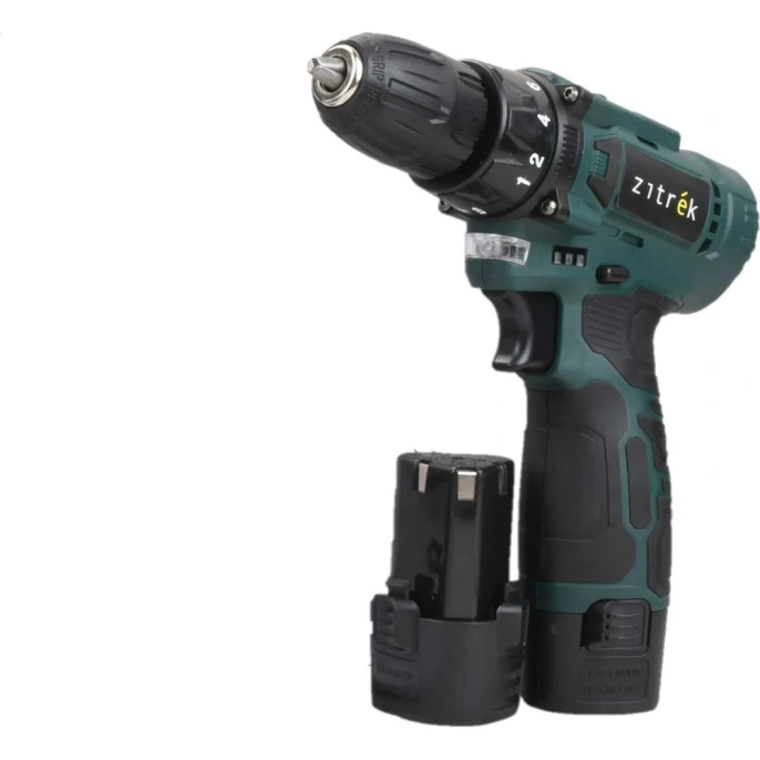 Дрель-шуруповерт аккумуляторная Zitrek Green 12V Plus, 12В, 2x1,5Ач 085-1014