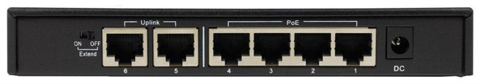 Коммутатор Origo OS1206P/60W OS1206P/60W/A1A (L2) 6x100Мбит/с 4PoE 4PoE+ 100W неуправляемый