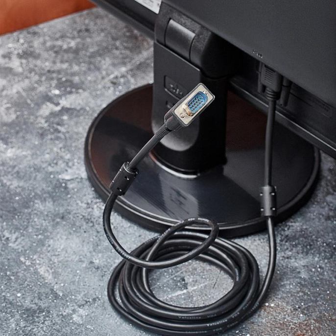 Кабель PROconnect VGA m VGA m 3м 17-5505-6 феррит.кольца черный упак.:1шт