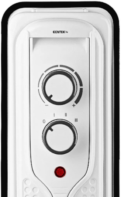 Масляный радиатор CENTEK CT-6208, 2500Вт, 13 секций, 3 режима, белый