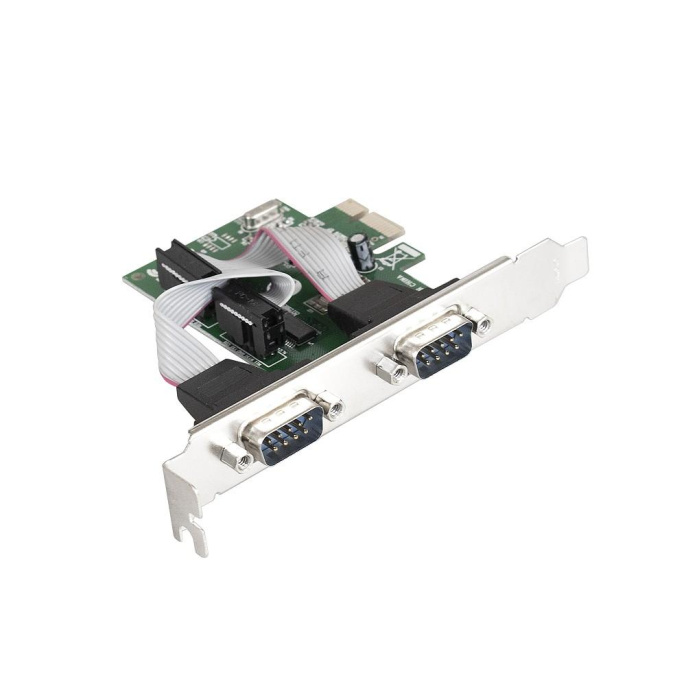 Контроллер ExeGate EXE-307 PCI-E x1 v1.1, 2*COM port, WinChipHead Chipset WCH382L EX283706RUS