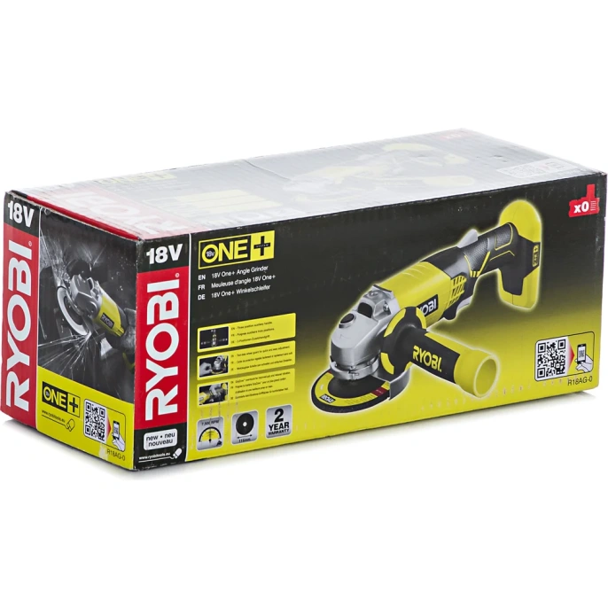 Аккумуляторная угловая шлифмашина Ryobi ONE+ R18AG-0 5133001903